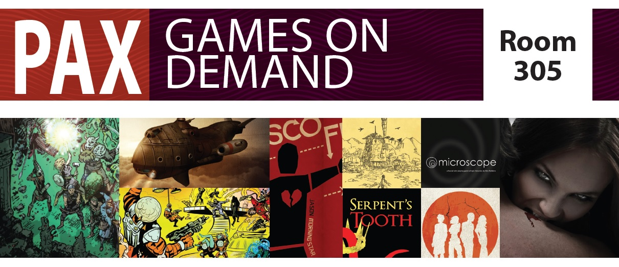 PAX Games on Demand Menu Sample